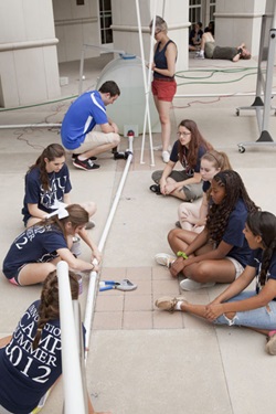 GTirls at the SMU Lyle School’s Engineering Innovation Camp