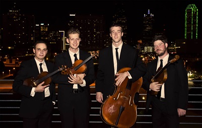 Altius Quartet (left to right) - Sercan Danis, Andrew Giordano, Zachary Reaves and Andrew Krimm. Photo by Brad Sigler