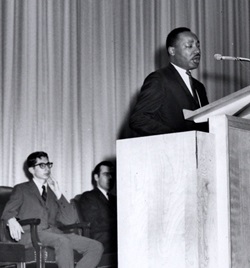 Dr. Martin Luther King Jr. at SMU on 17 March 1966