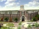 Artist rendering of residential commons at SMU