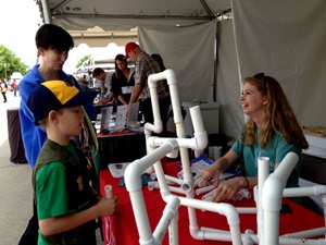 SMU Engineering table at Earth Day Dallas
