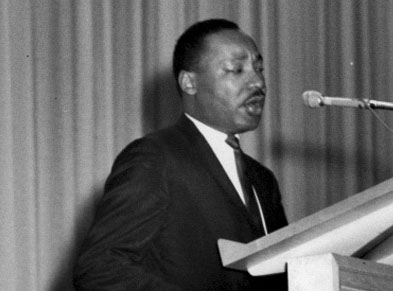 Dr. Martin Luther King Jr. at SMU on 17 March 1966