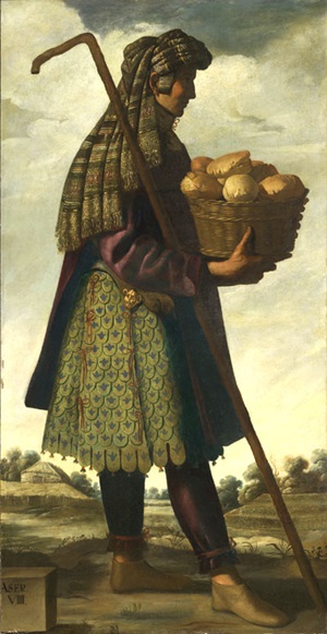 Francisco de Zurbarán (Spanish, 1598-1664) Asher, c. 1640-45. Oil on canvas. Auckland Castle, County Durham