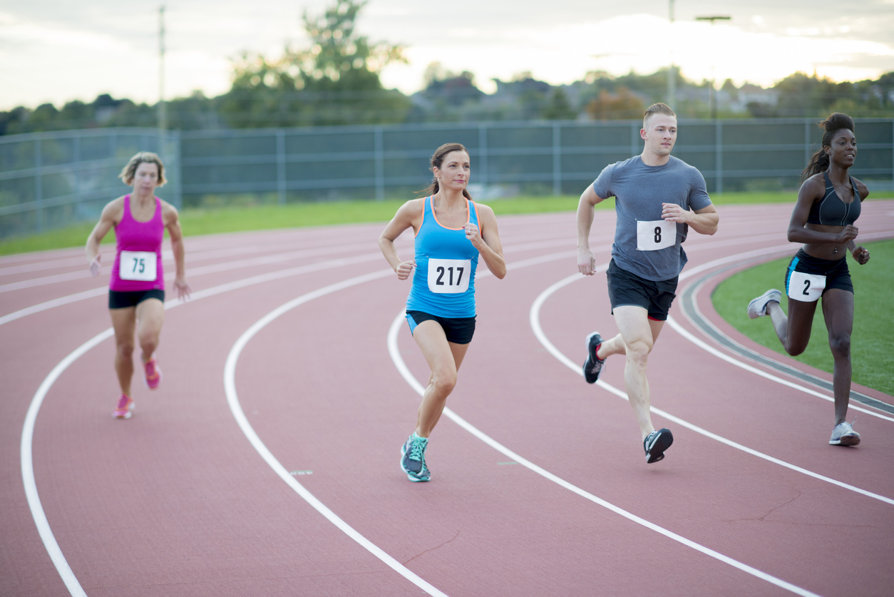 Running: Men instinctively run faster than women as it is more