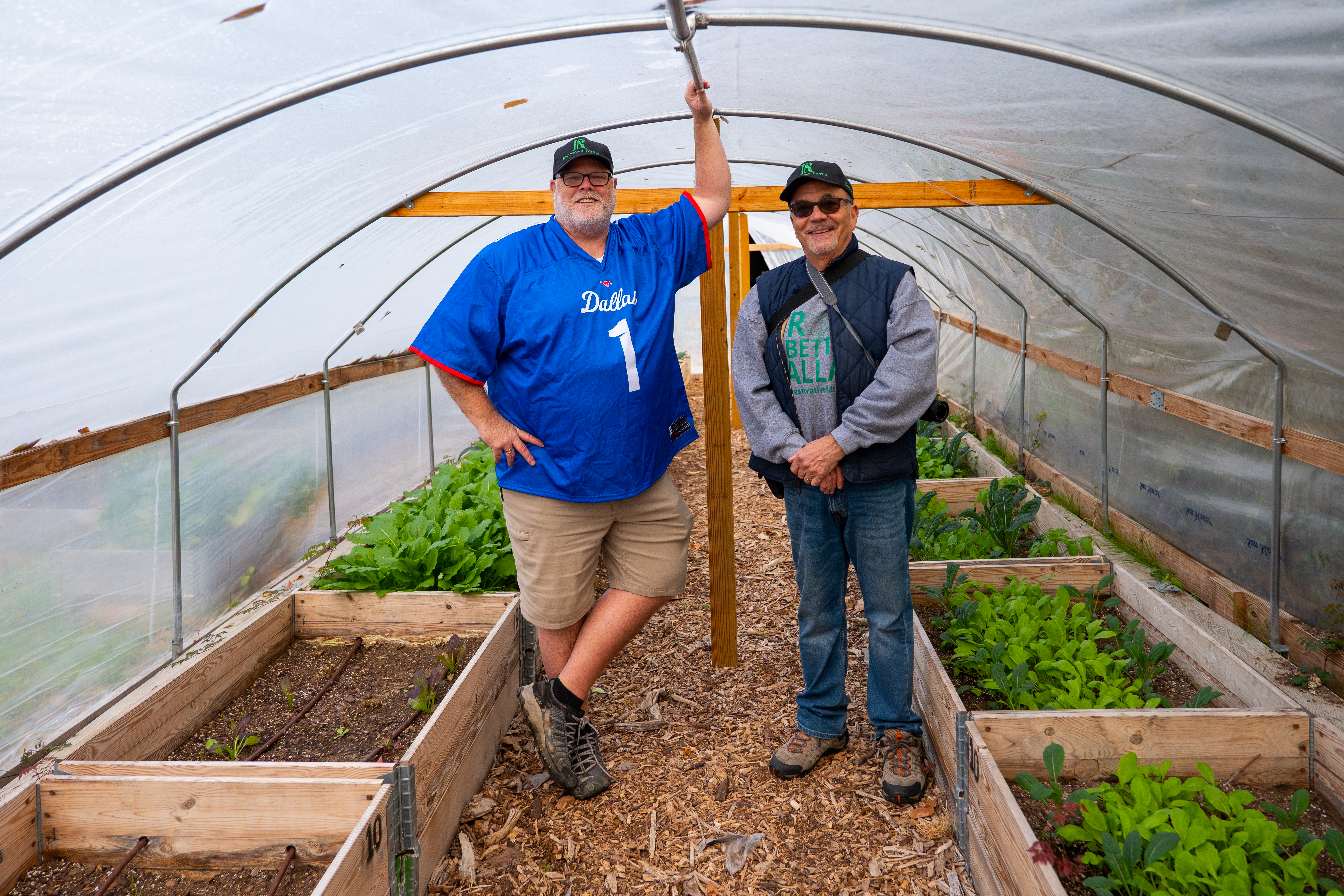 Owen Lynch and Doric Earle with Restorative Farms 