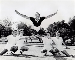 Lawrence Herkimer's first cheerleading camp
