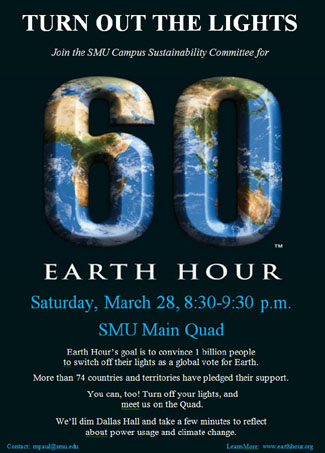 SMU Earth Hour Poster