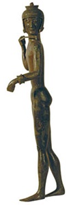 Etruscan Statuette of a Warrior. Circa 550 B.C.E