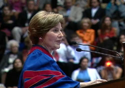 Laura Bush at SMU Commencement on May 16, 2009