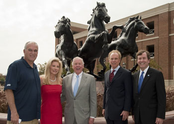 Mustang horse donation to smu