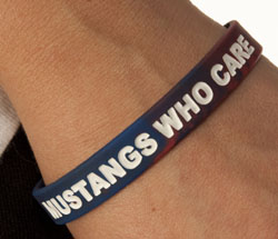 Mustangs Who Care wristband