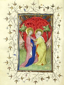 From the Book of Hours. Illuminated manuscript on vellum. [Flanders, c. 1420]