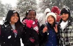 Video of snowfall at SMU on 12 February 2010