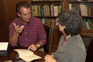 Steve Weeks with Professor Beth Newman