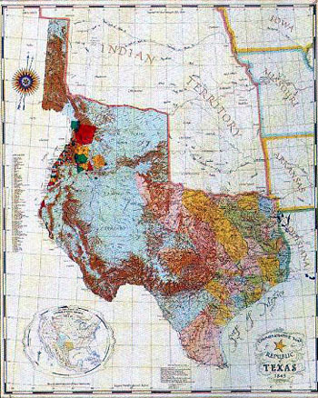 Republic of Texas map