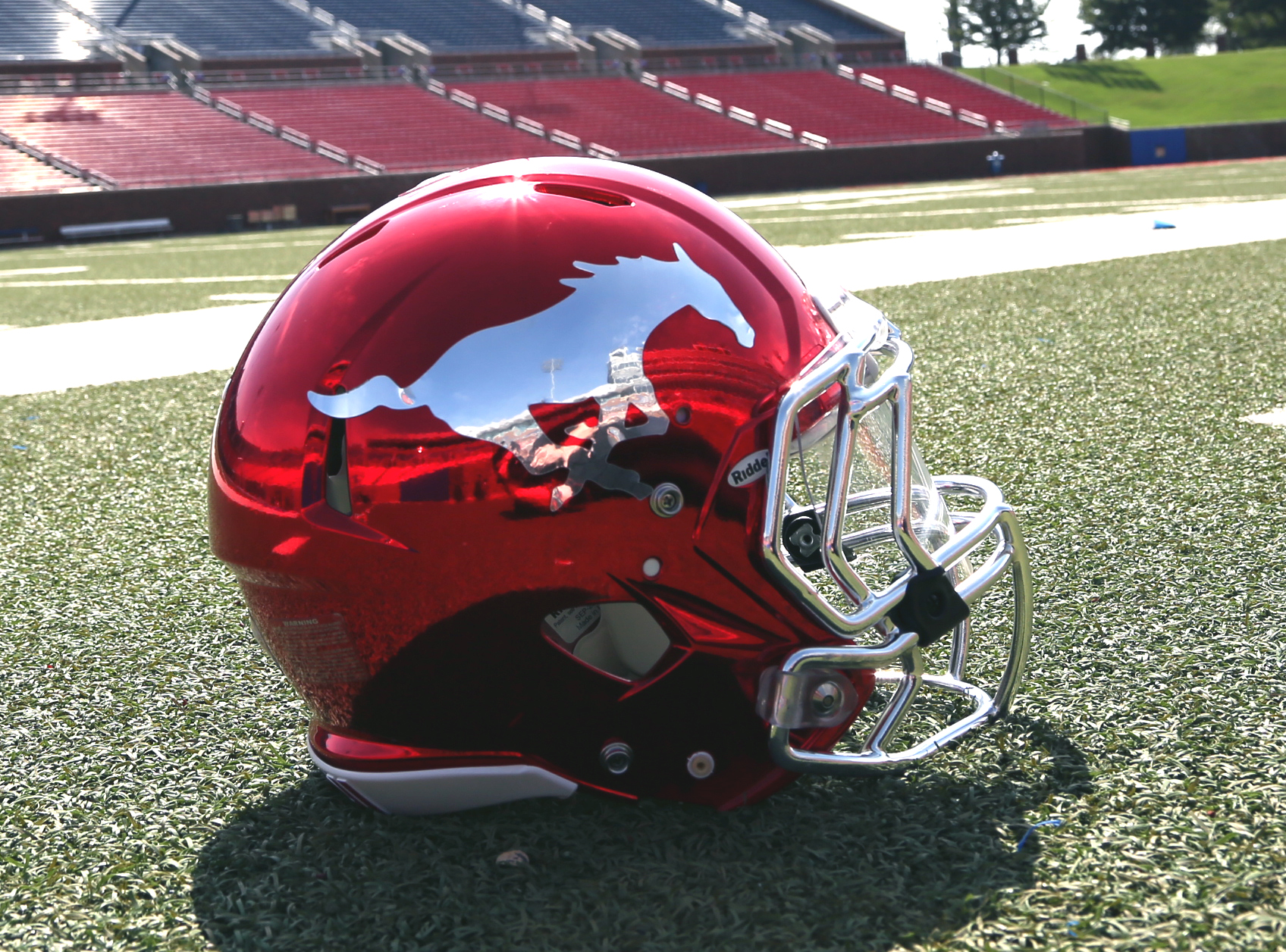 SMU Mustang Football Helmet