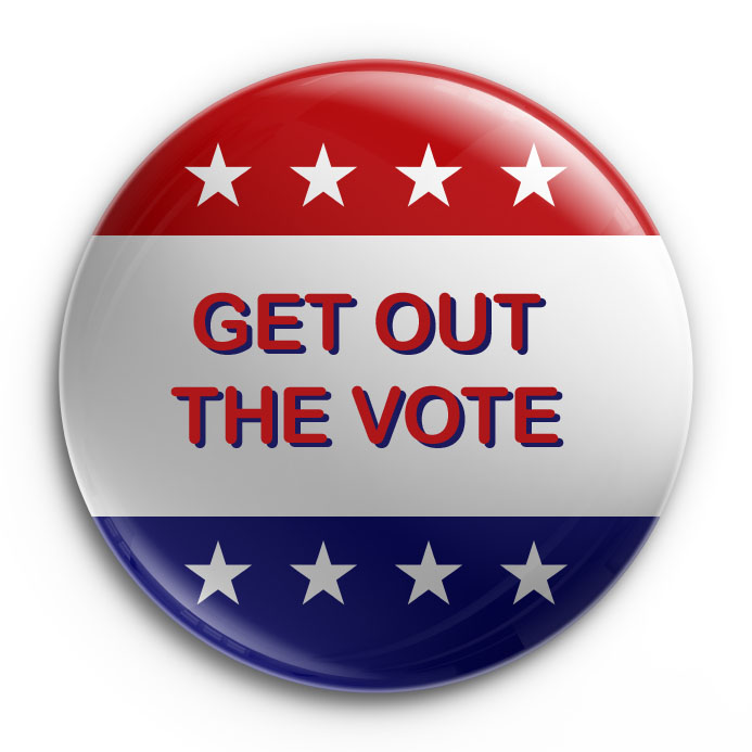 Get Out the Vote button