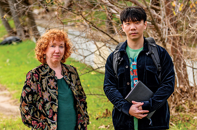 Professor Barbara Minsker and PhD student Zheng Li (pictured) work with fellow SMU researchers to pinpoint neighborhood infrastructure deserts.