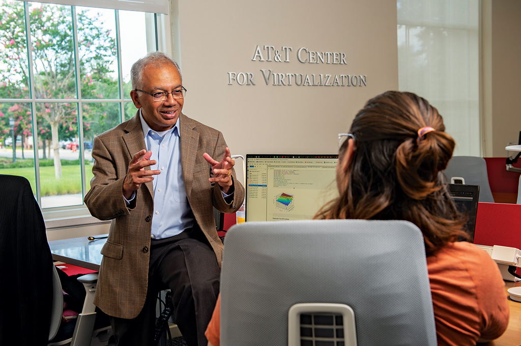 SMU researchers like AT&T Center for Virtualization Director Suku Nair (pictured) are finding new ways to solve complex problems.