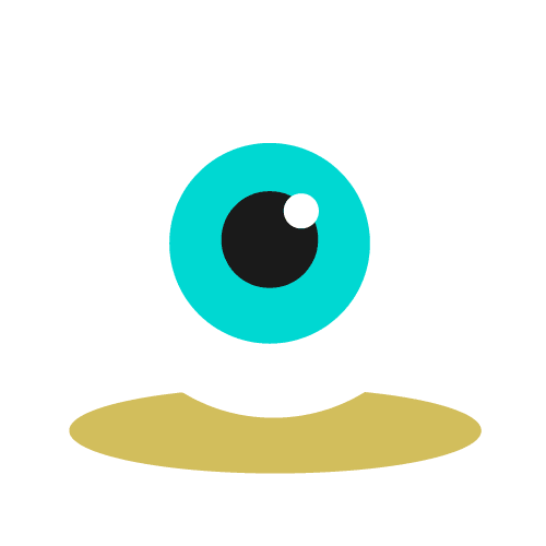 Animated eyeball blinking