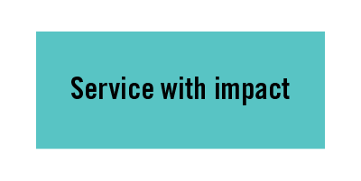 Service with impact