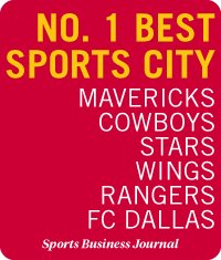 NO. 1 BEST SPORTS CITY. MAVERICKS, COWBOYS, STARS, WINGS, RANGERS, FC DALLAS