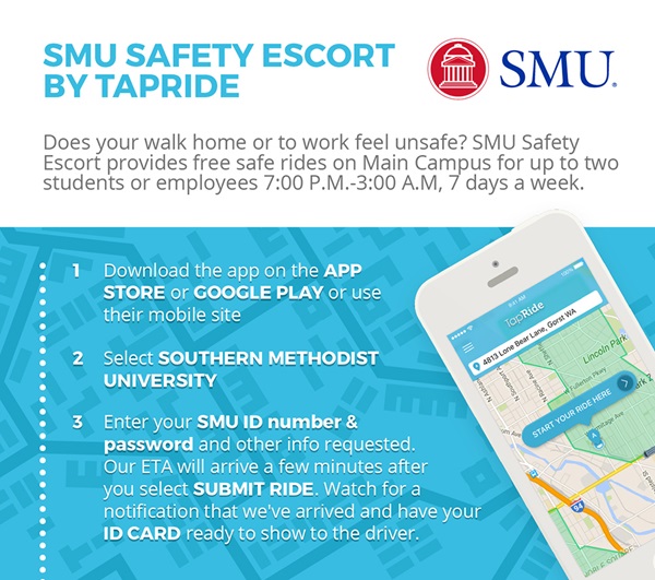 SMU Safety Escort by TAPRIDE