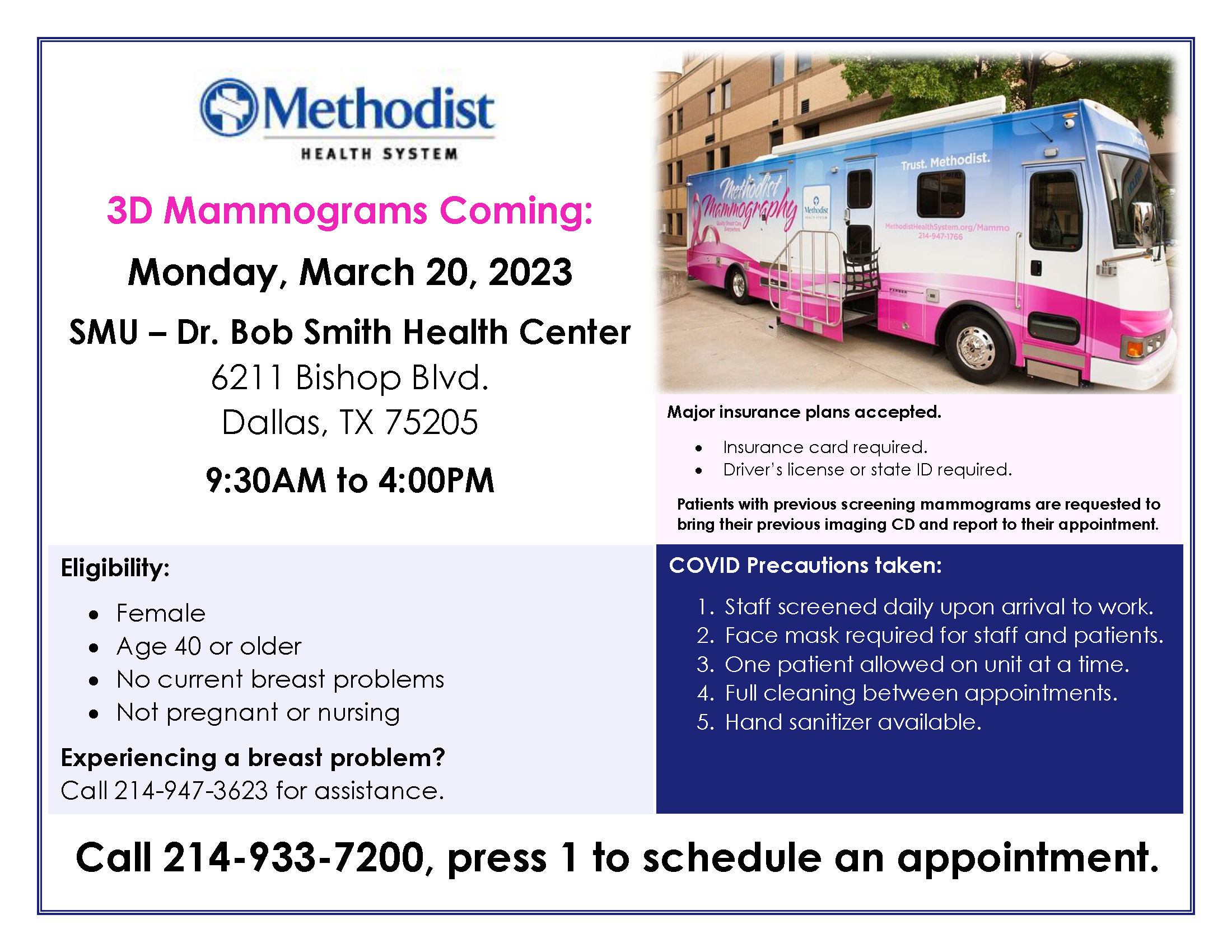 Mobile Mammography SMU Human Resources