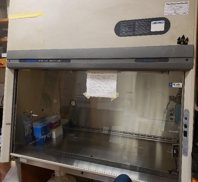 Picture of a biological safety cabinet