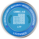 Cybersecurity Maturity Model Certification CMMC-AB LTP Licensed seal