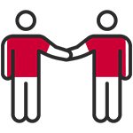 icon of two people shaking hands