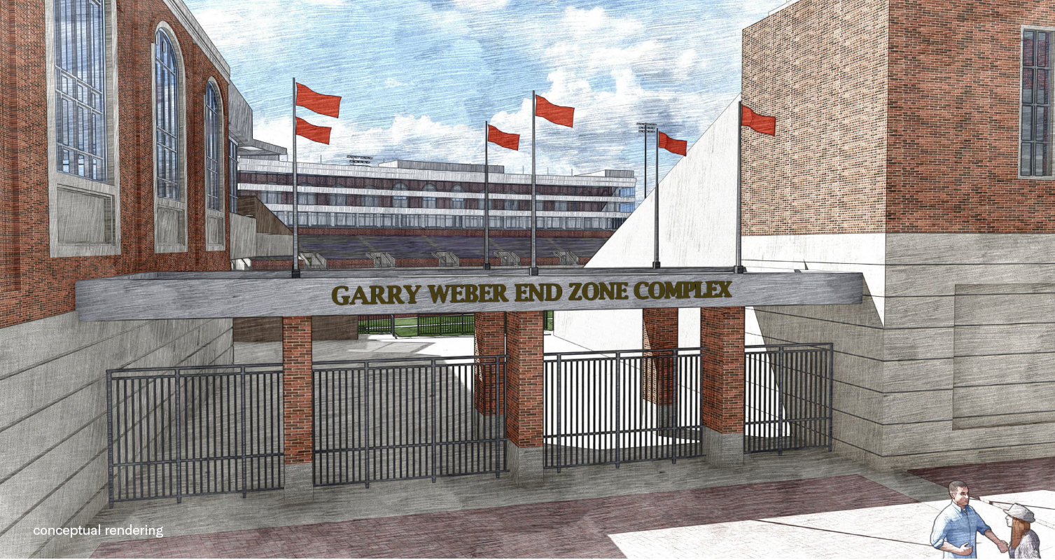 Rendering of Weber End Zone Complex