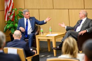Rep Michael McCaul and Ambassador David C Miller Jr discuss commercial diplomacy