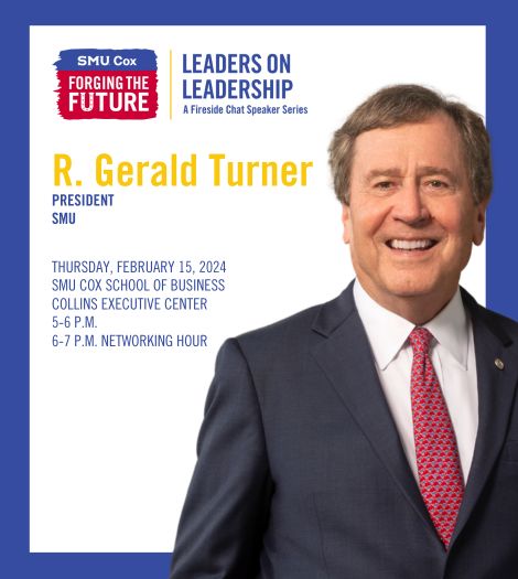 Photo of R Gerald Turner for his Leaders on Leadership chat