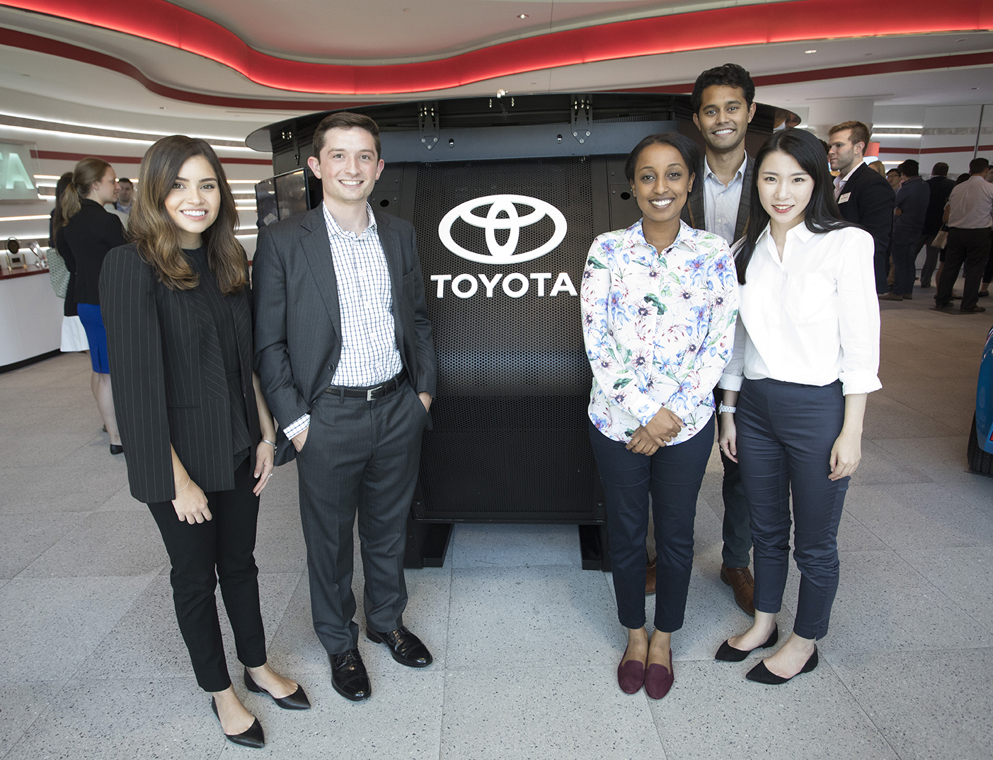 students at Toyota headquarters