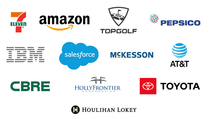 cluster of company logos