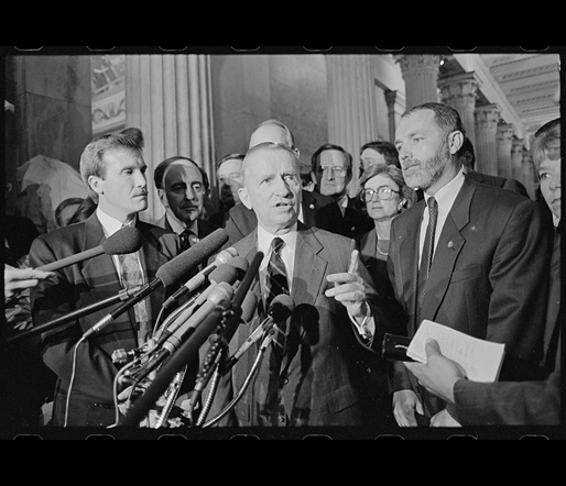 Ross Perot Press Conference at the US Capitol