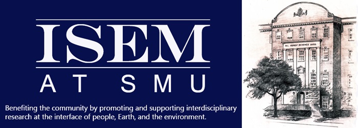 isem banner with hyer building in the background