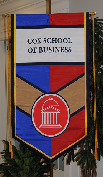 Gonfalon of Cox School of Business