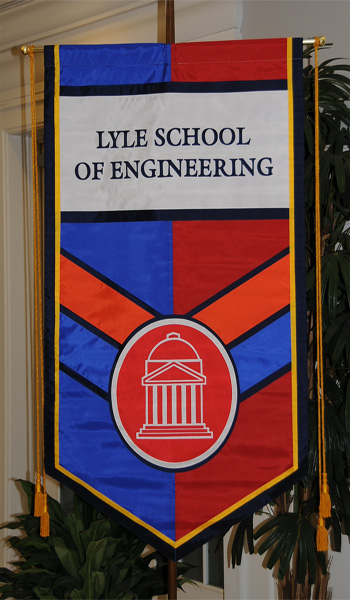 Gonfalon of Lyle School of Engineering