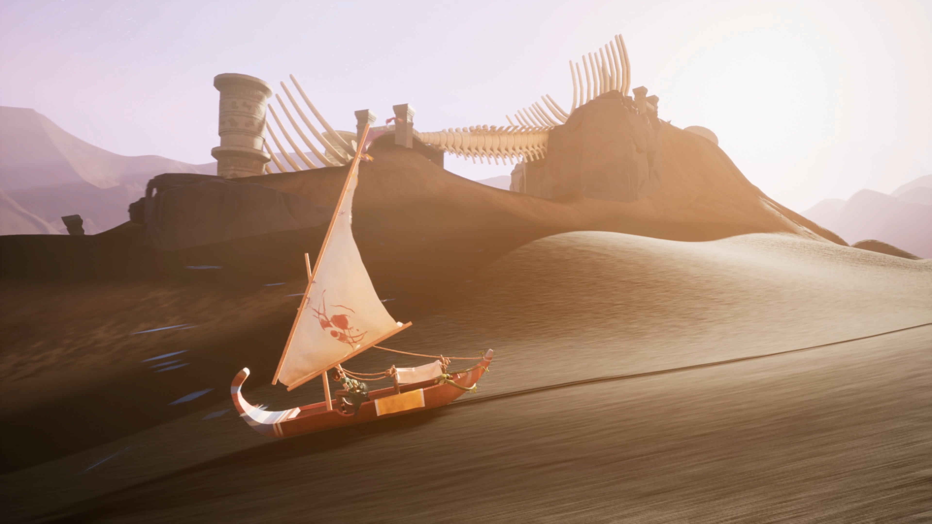Light of Alariya Screenshot: Ship in Sand
