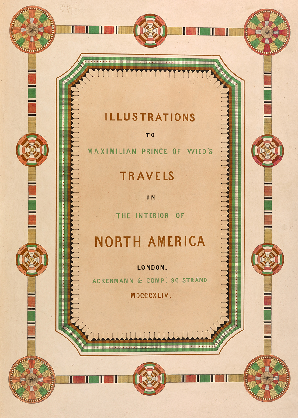 Image: Travels in the Interior of North America (pictured: title page)