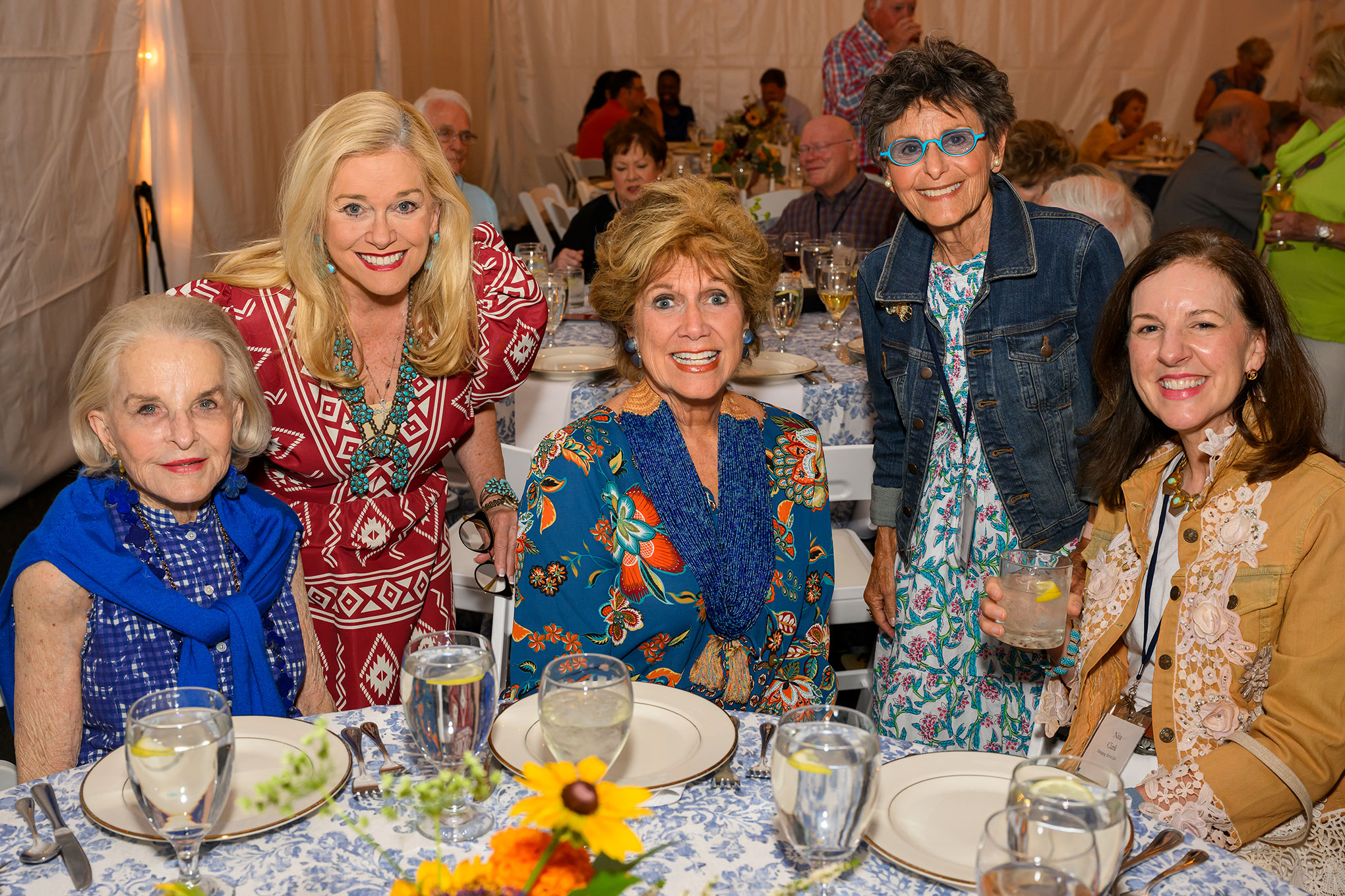 Nancy McMillan Dedman ’50, Ann Dyer, Kate Juett, Gail M. Sachson ’78, Nita Prothro Clark enjoyed the life-changing experiences at the SMU-in-Taos Cultural Institute.