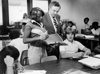 DISD teachers helping students, 1977