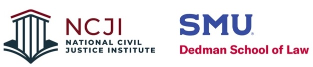 National Civil Justice Institute and SMU Dedman School of Law logos.