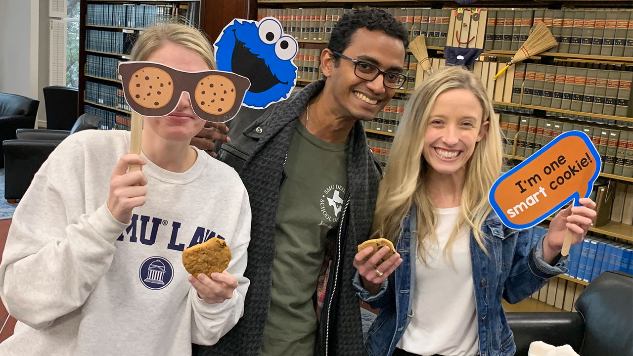 SMU Dedman Law students cookie monster