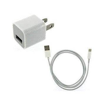 iPhone charging cable and power adapter