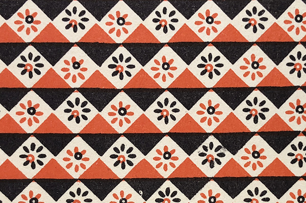 repeating red and black pattern by Friedlander