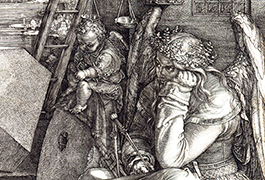 Engraving by Albrecht Durer: Melencolia I