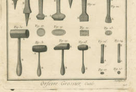 Orfevre Grossier, Outils.
